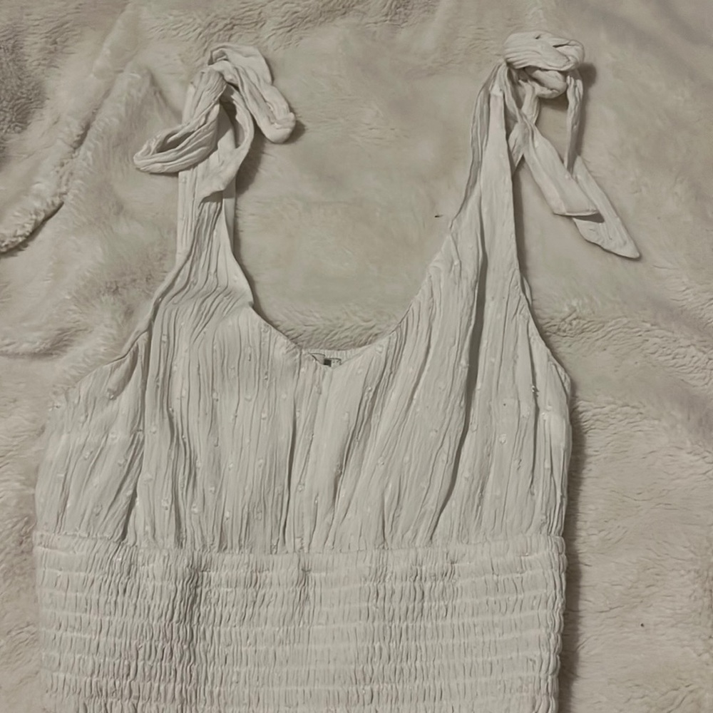 White adjustable tang top